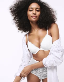 Jasmine Lace Wired Plunge Bra
