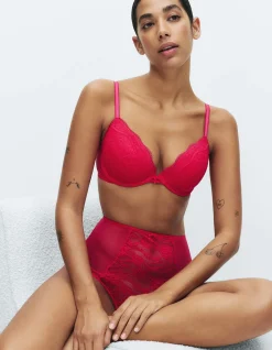 Jasmine Lace Wired Plunge Bra