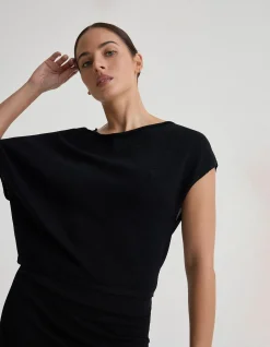 JAYA KNITTED DRAPE TOP