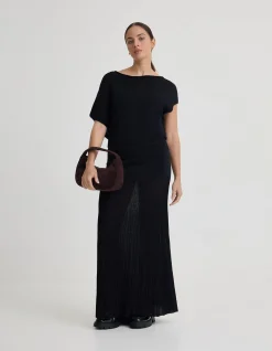 JAYA KNITTED DRAPE TOP