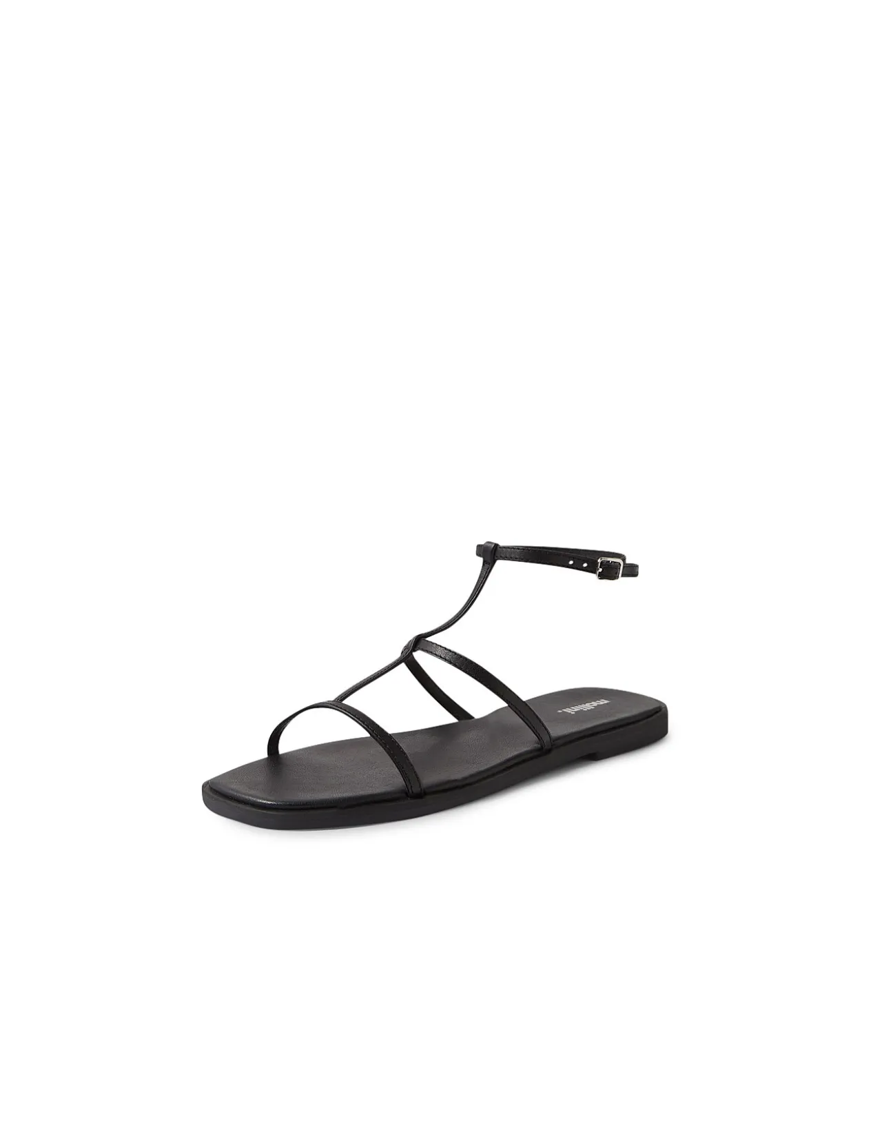 JAYLEN MO Strappy Leather Flat Sandals