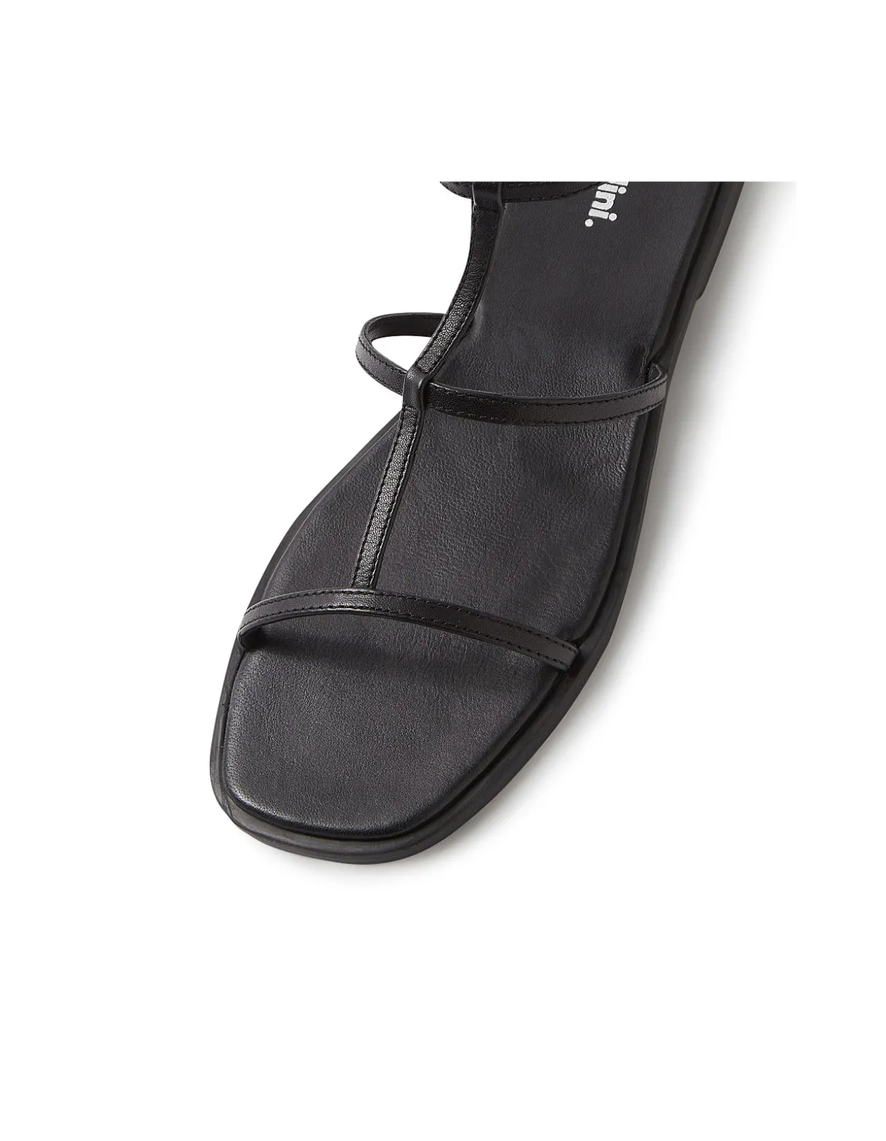 JAYLEN MO Strappy Leather Flat Sandals