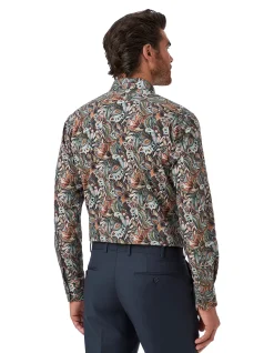 JB MULTI ABSTRACT PAISLEY PRINT SHIRT