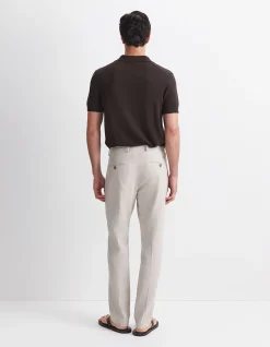 JEFFREY LINEN BLEND SUIT PANT