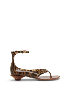 Jelly Wavy Heel Ankle Strap Sandals