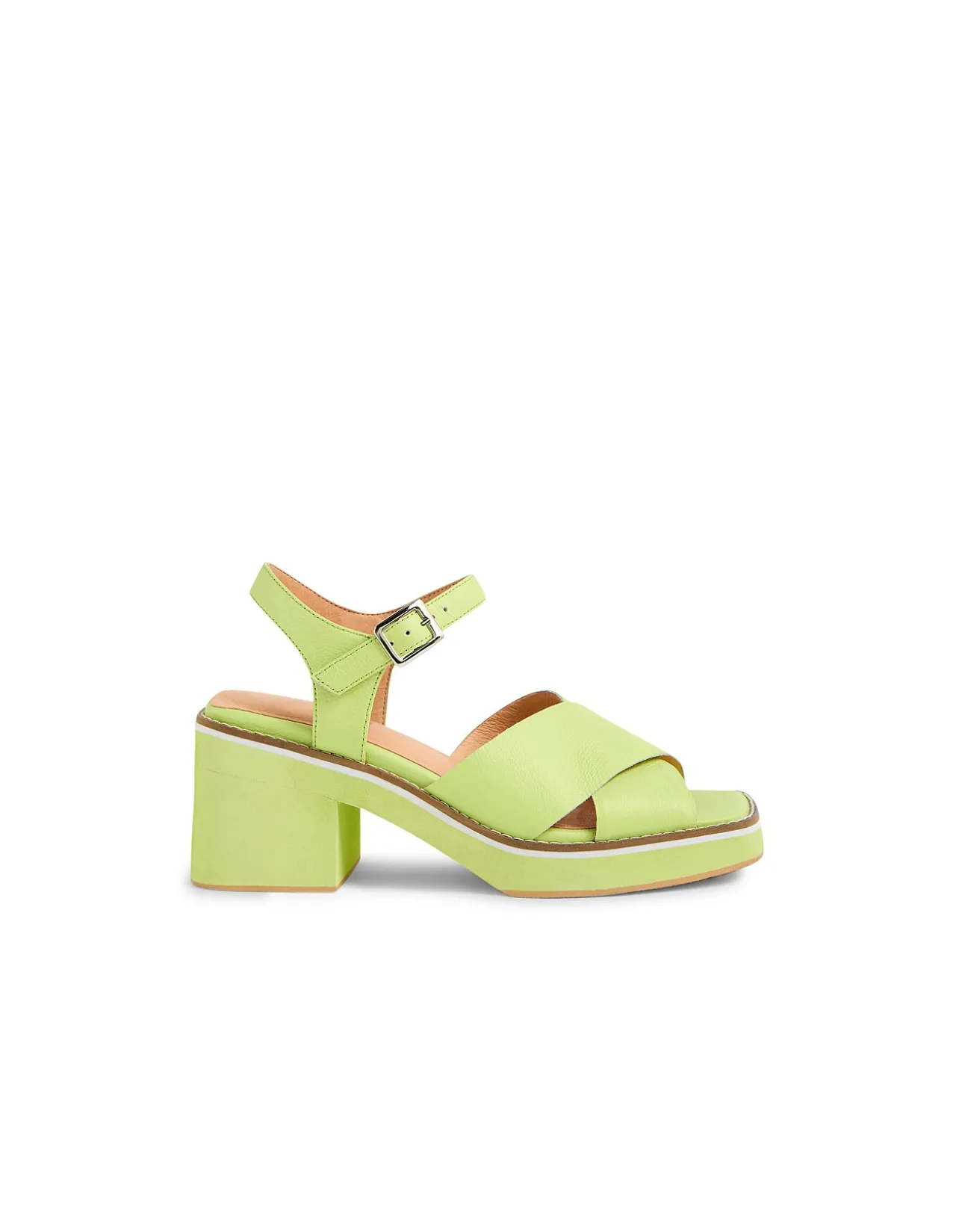 Jemi Square Toe Block Heel Sandals