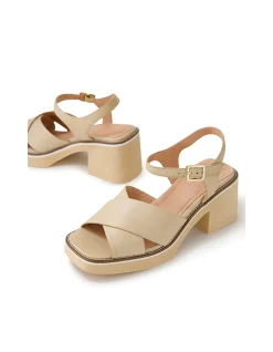 Jemi Cross Strap Block Heel Sandals