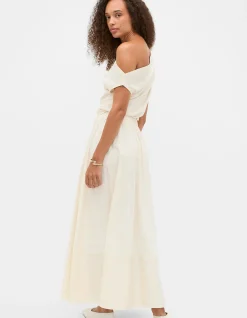 JERSEY SPLICED MIDI SKIRT