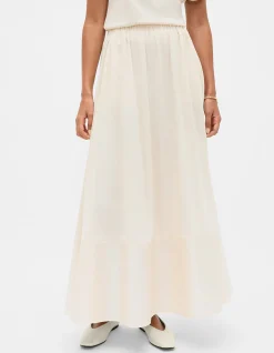 JERSEY SPLICED MIDI SKIRT