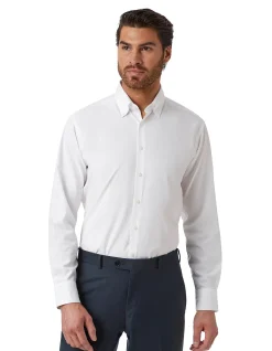 JERVIS WHITE OXFORD COTTON SHIRT