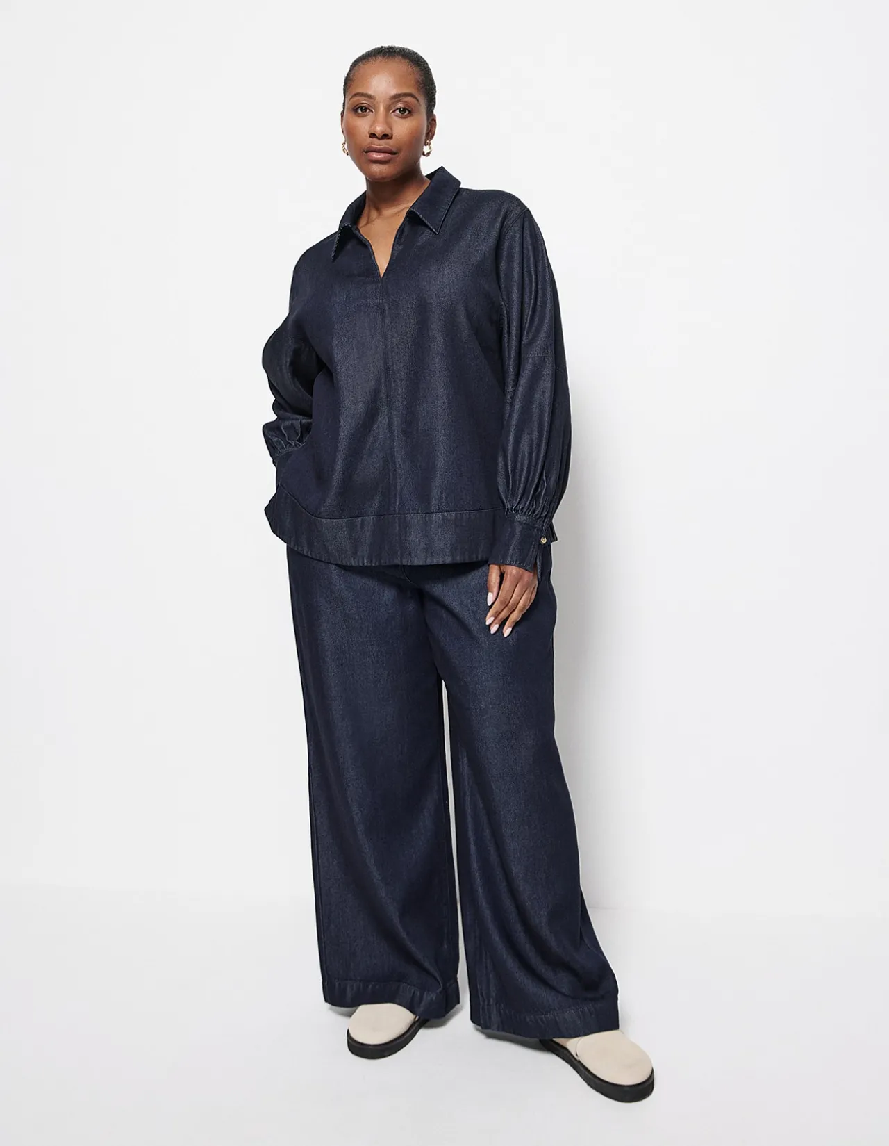 Jess Wide Leg Tencel Denim Jean