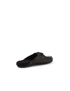 Joopita Shearling Lined Leather Mule Slippers