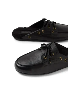 Joopita Shearling Lined Leather Mule Slippers