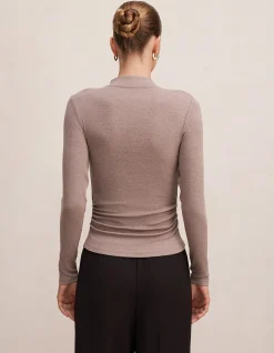 JOSETTE MOCK NECK LONG SLEEVES TOP