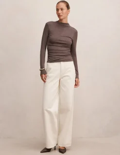 JOSETTE MOCK NECK LONG SLEEVES TOP
