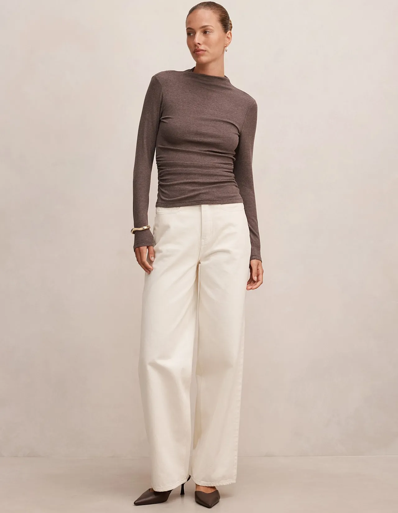 JOSETTE MOCK NECK LONG SLEEVES TOP