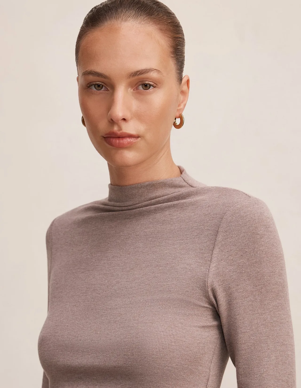 JOSETTE MOCK NECK LONG SLEEVES TOP