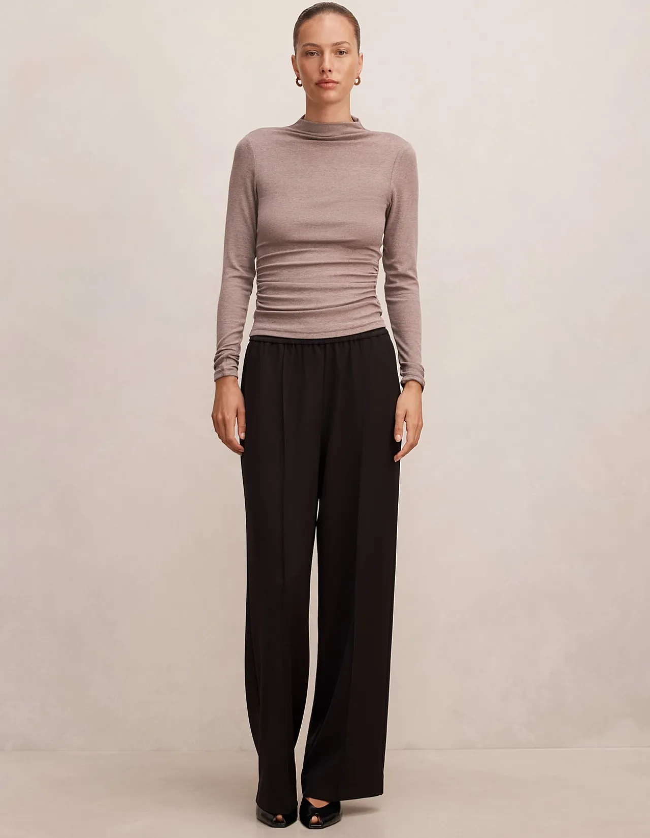 JOSETTE MOCK NECK LONG SLEEVES TOP