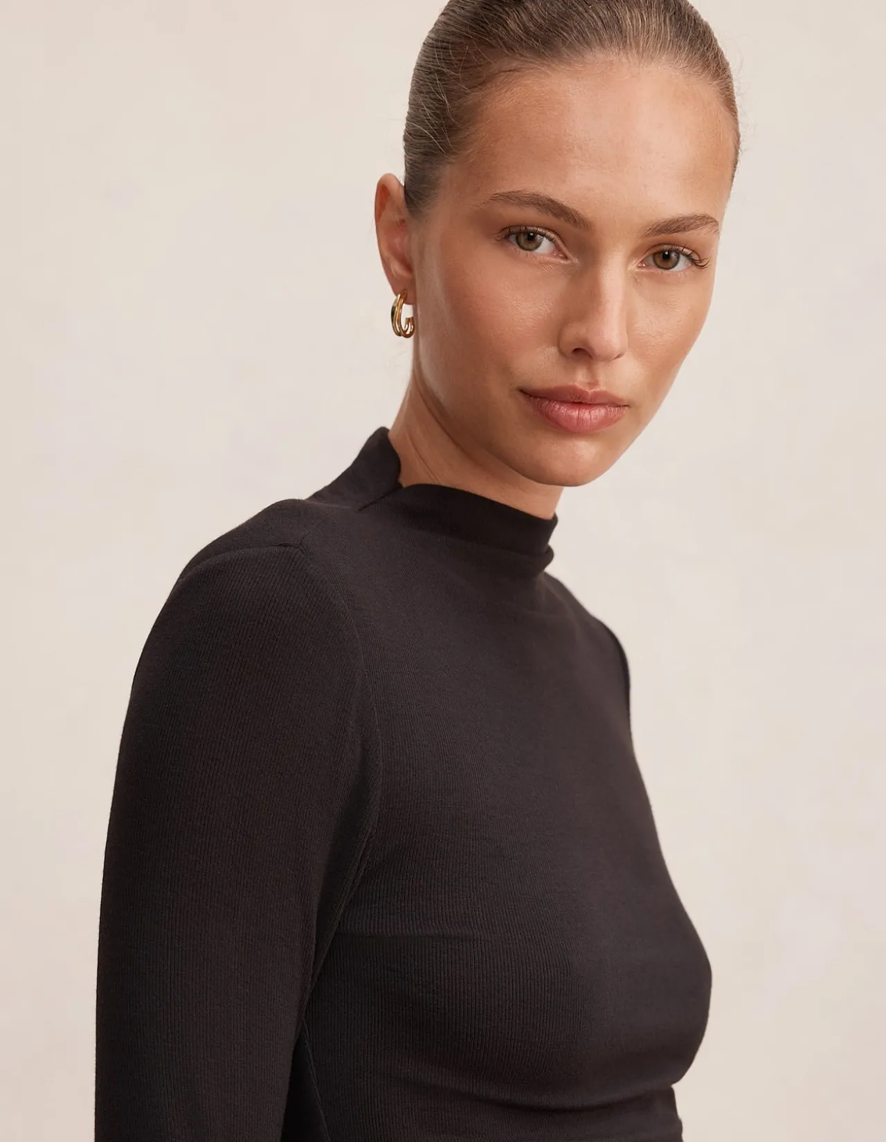 JOSETTE MOCK NECK LONG SLEEVES TOP