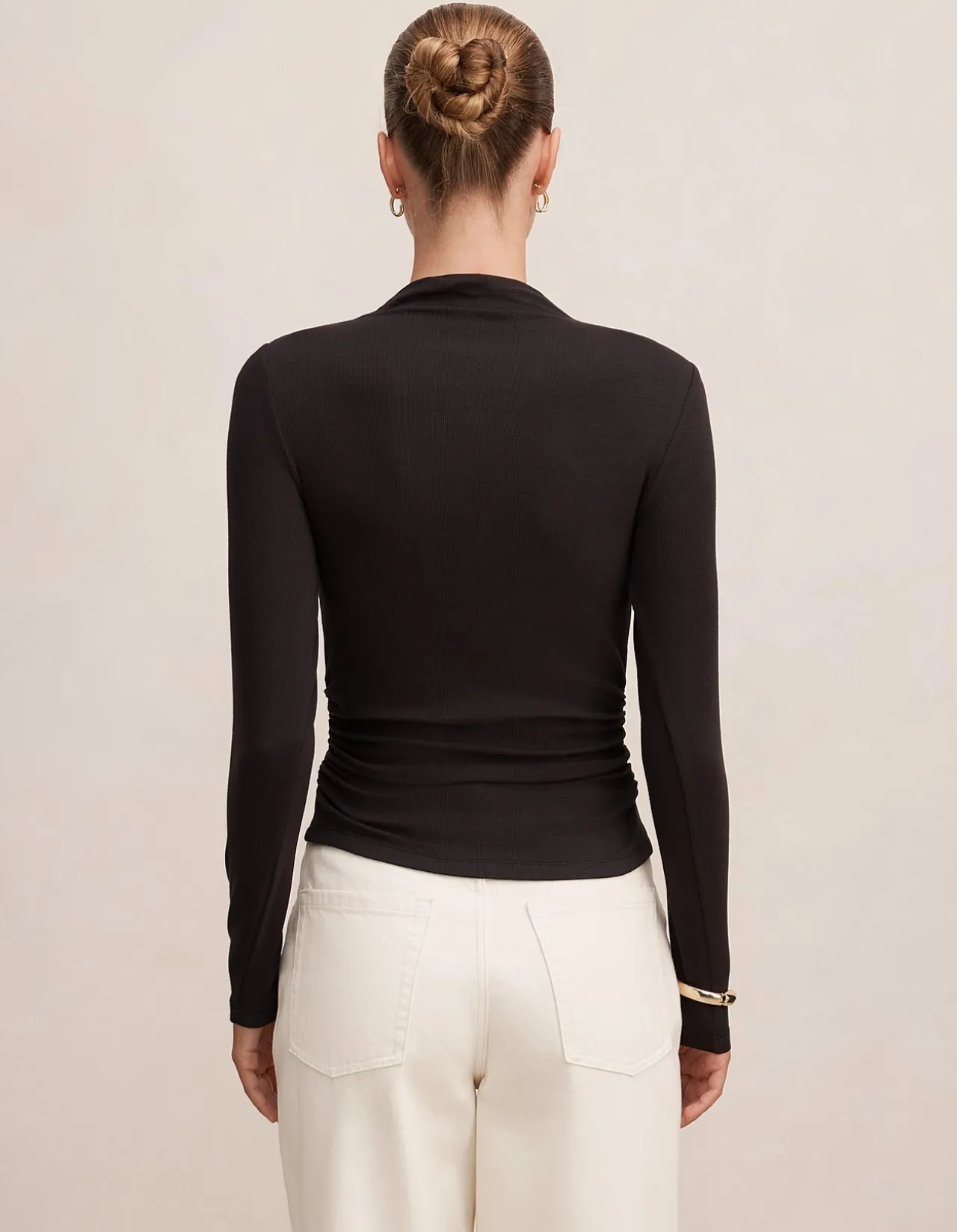 JOSETTE MOCK NECK LONG SLEEVES TOP