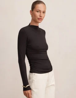JOSETTE MOCK NECK LONG SLEEVES TOP