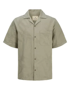 Jprbluluke Jacquard Resort Short Sleeve Shirt