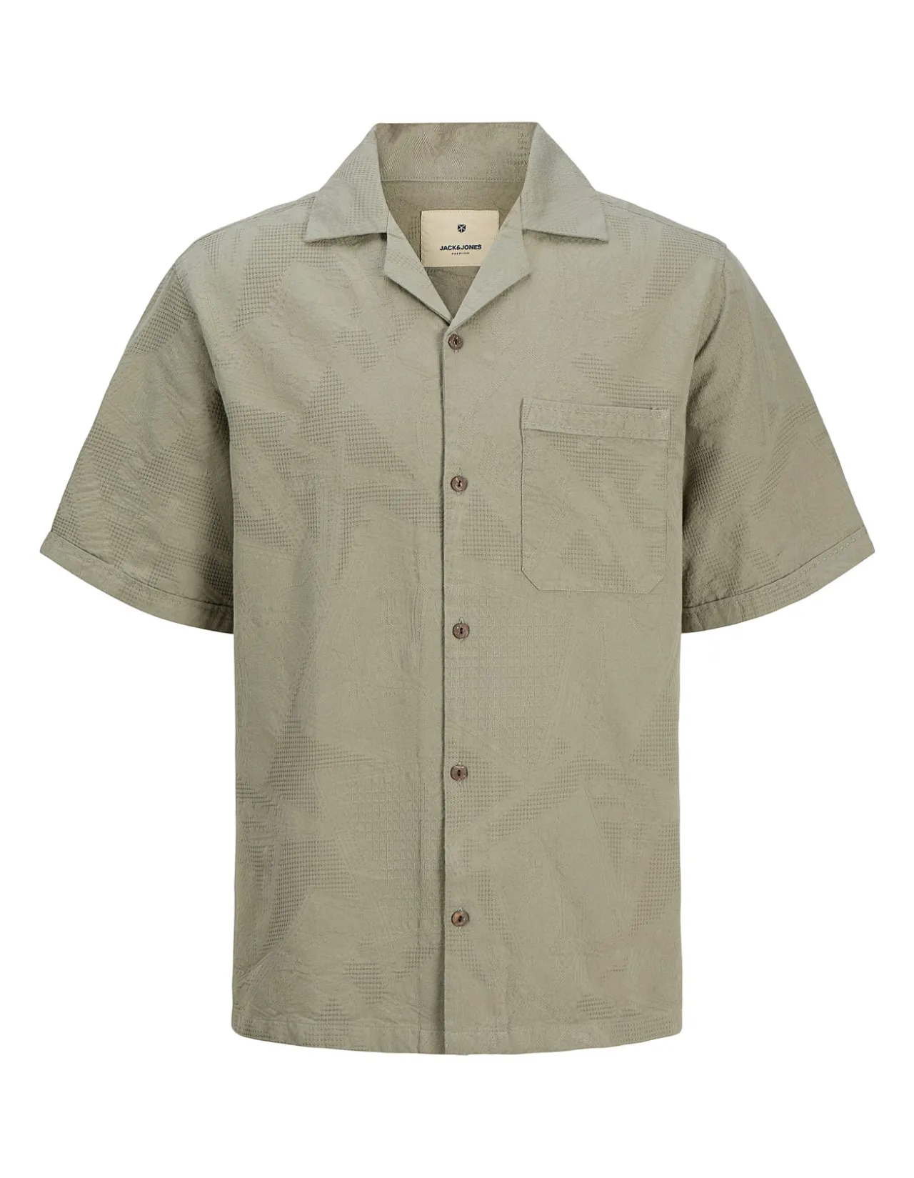 Jprbluluke Jacquard Resort Short Sleeve Shirt