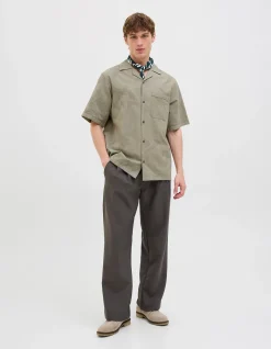 Jprbluluke Jacquard Resort Short Sleeve Shirt