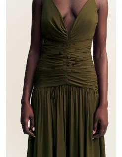 Juno Gathered Bodice Maxi Dress