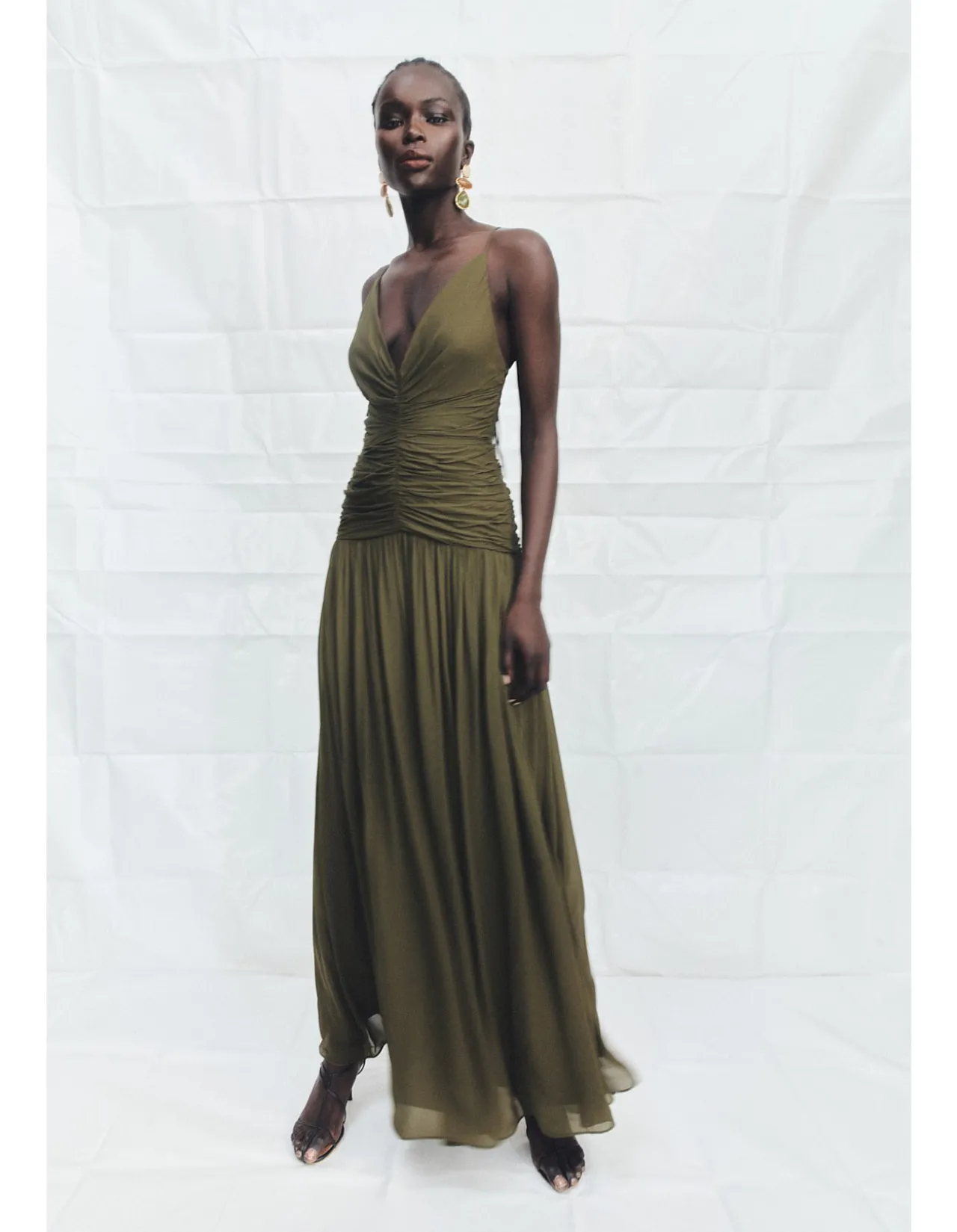 Juno Gathered Bodice Maxi Dress