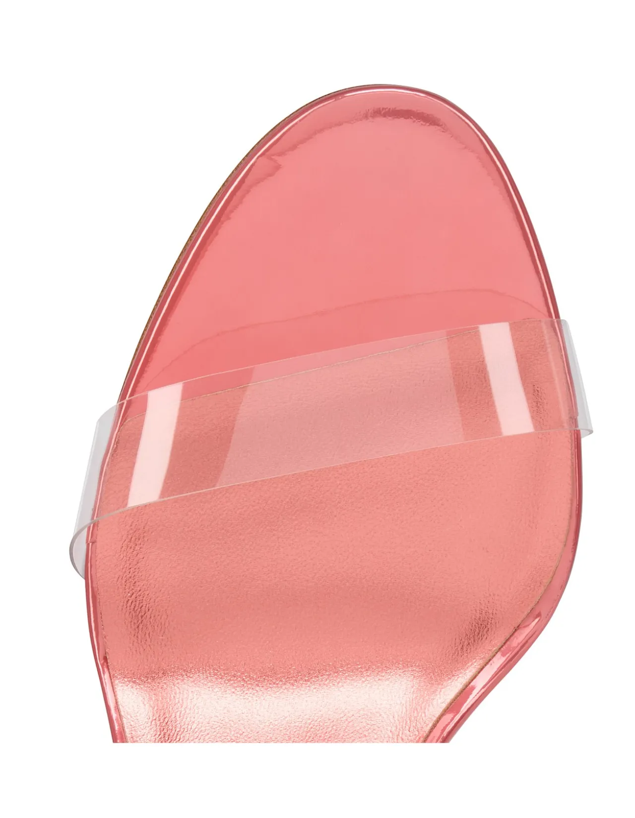 JUST NOTHING 85MM ECO TPU SATINATO GRAPEFRUIT SANDALS