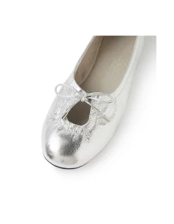 JUULIET MO SILVER CRACKLE LEATHER