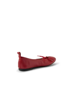 Juuliet Keyhole Bow Leather Ballet Flats