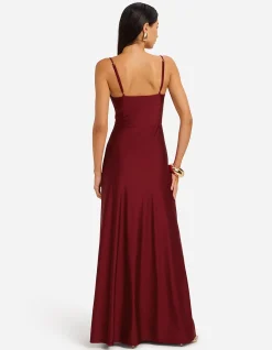 KALENA PLUNGE MAXI DRESS
