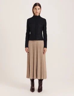 KARLA WOOL FITTED BIKER