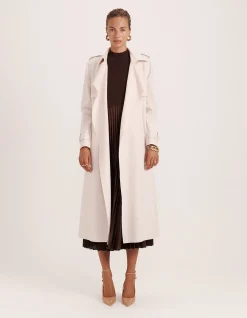 KARLA WOOL LONGLINE TRENCH COAT