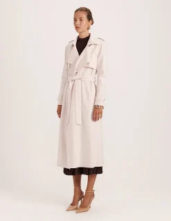 KARLA WOOL LONGLINE TRENCH COAT