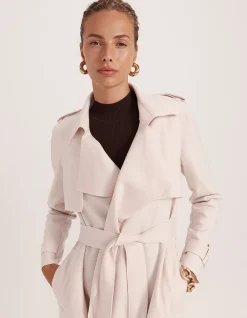 KARLA WOOL LONGLINE TRENCH COAT