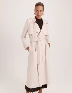 KARLA WOOL LONGLINE TRENCH COAT