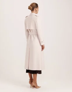 KARLA WOOL LONGLINE TRENCH COAT