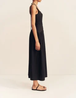 Kasbah Bustier Gathered Midi Dress