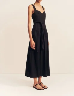 Kasbah Bustier Gathered Midi Dress