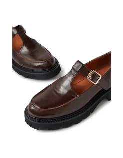Kassiy Buckled T-Bar Chunky Sole Flats