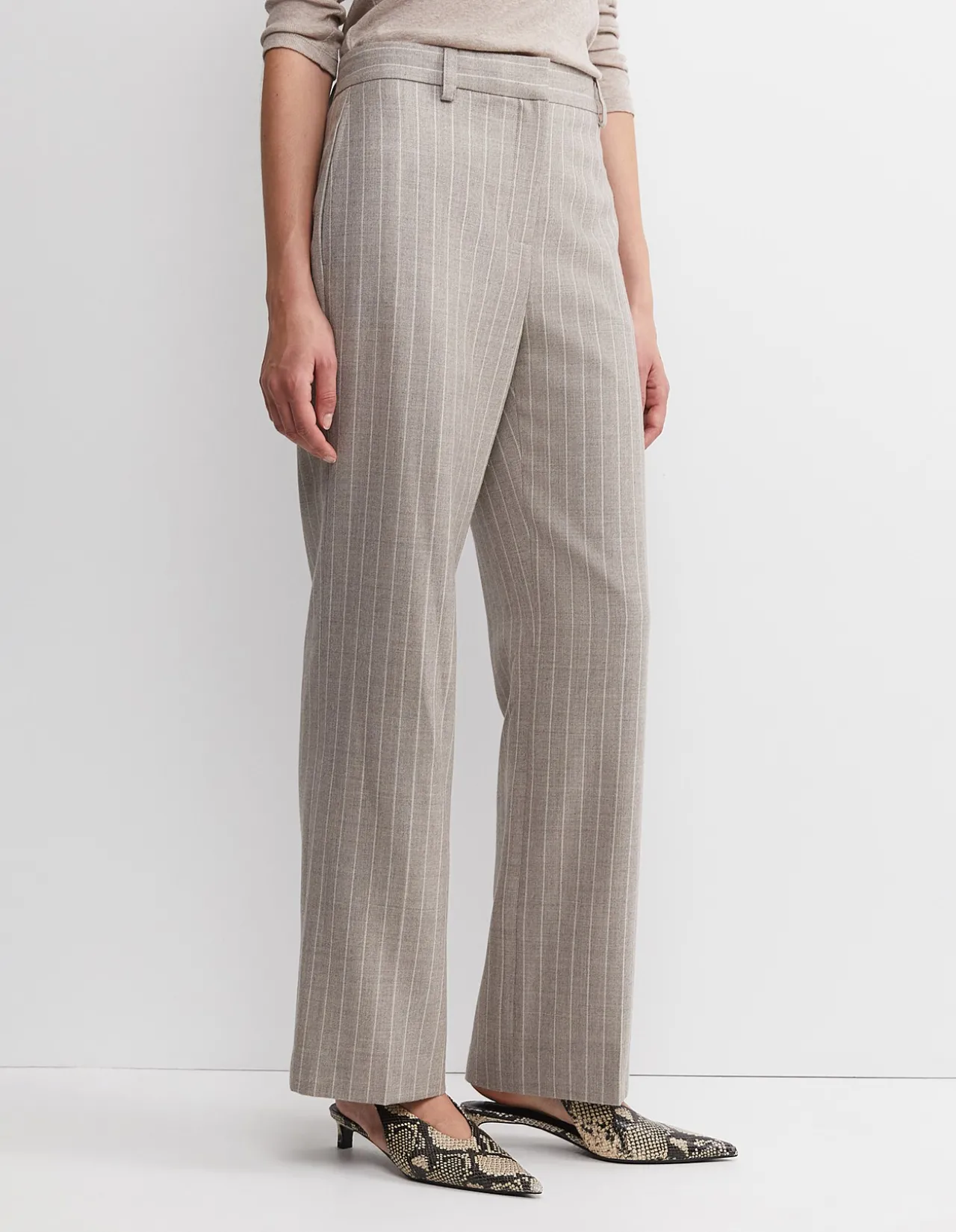 KATE WIDE LEG PINSTRIPE DRESS