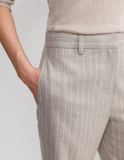 KATE WIDE LEG PINSTRIPE DRESS