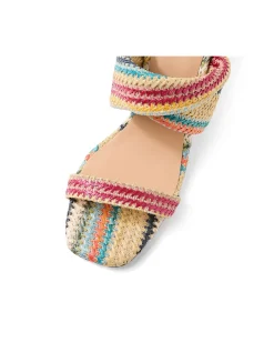 Ketay Woven High Wedge Sandals