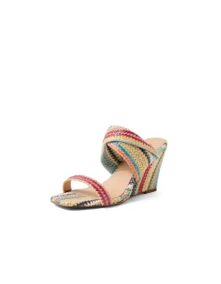 Ketay Woven High Wedge Sandals