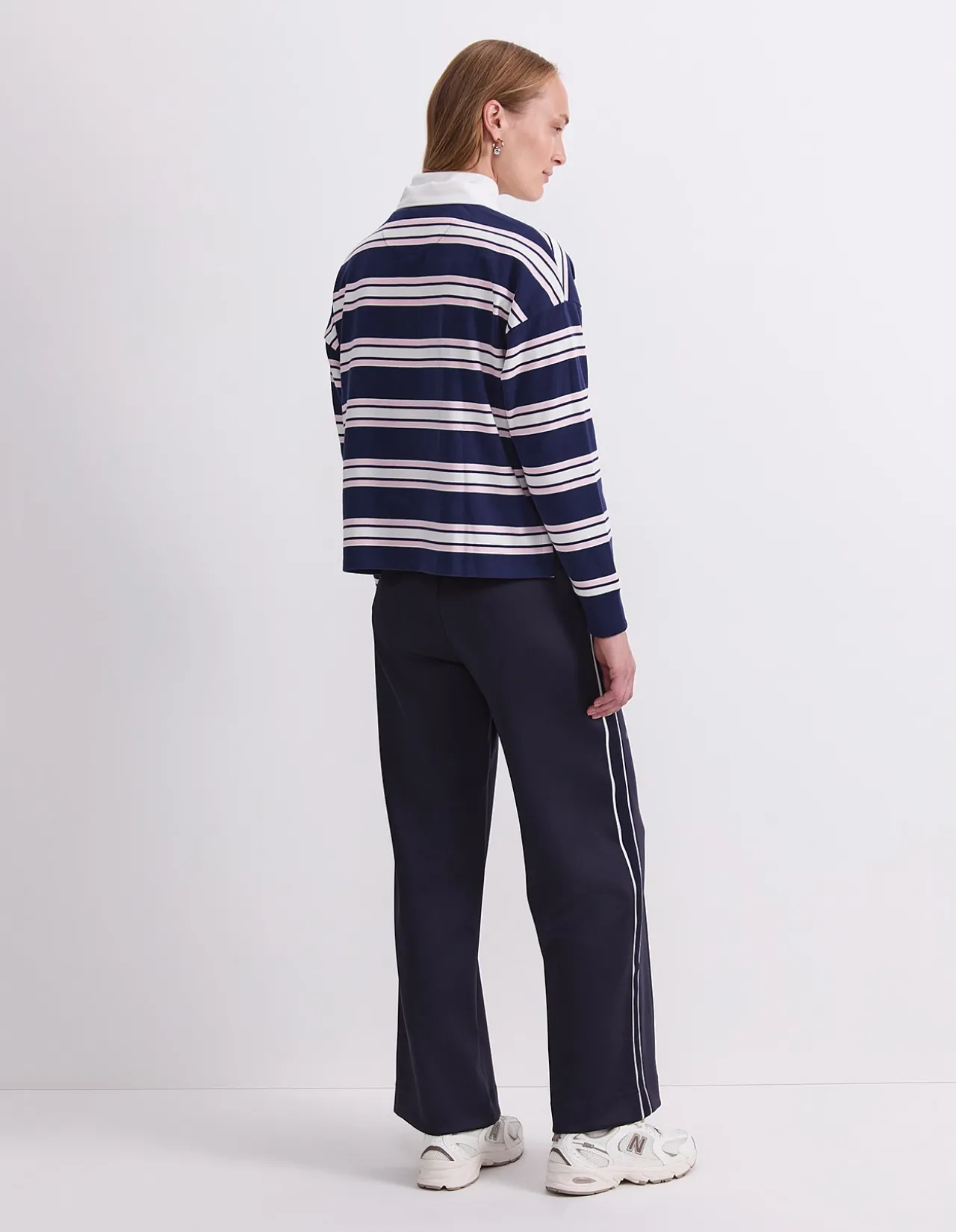 KIAYA CROPPED RUGBY SHIRT