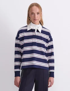 KIAYA CROPPED RUGBY SHIRT