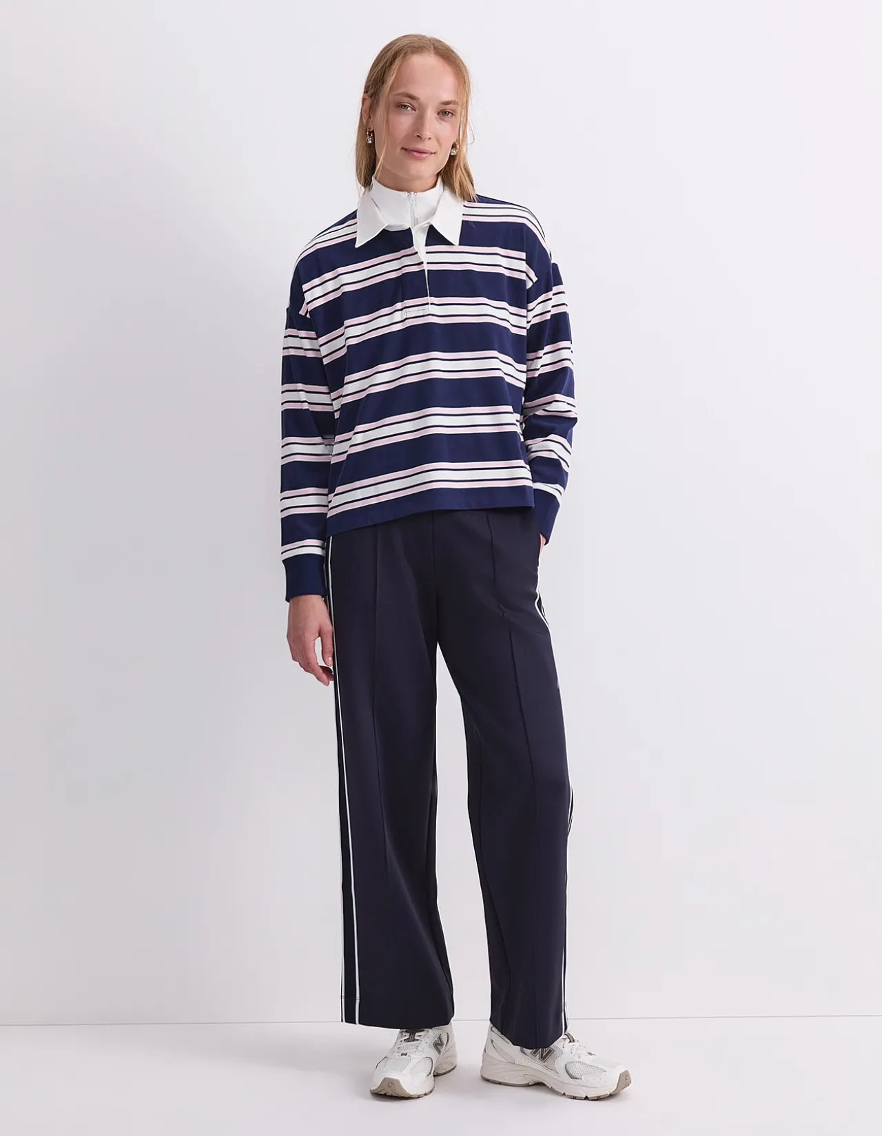 KIAYA CROPPED RUGBY SHIRT